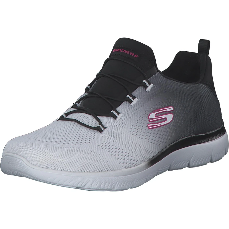 Skechers 149536 BKW, Women’s Sports Shoes, Schwarz-weißer Netzbesatz, - Image 1