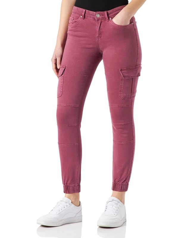 ONLY Women's ONLMISSOURI REG ANK Cargo PNT NOOS Cargohose, Renaissance Rose, 32W / 30L - Image 1