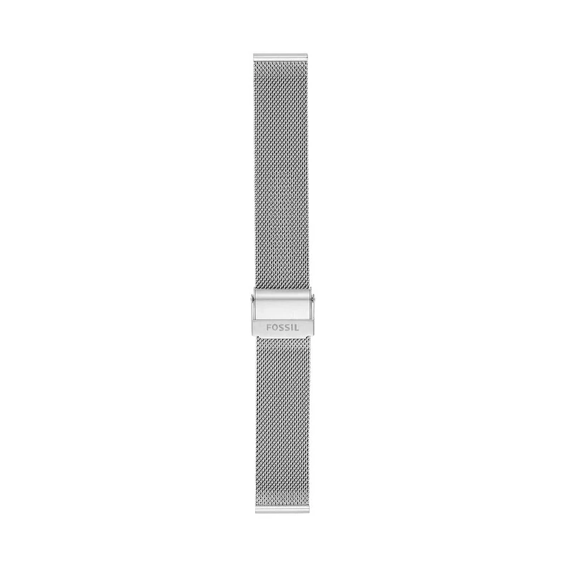 FOSSIL Women's Watch Strap, Silver Colours, 18 mm, Casual