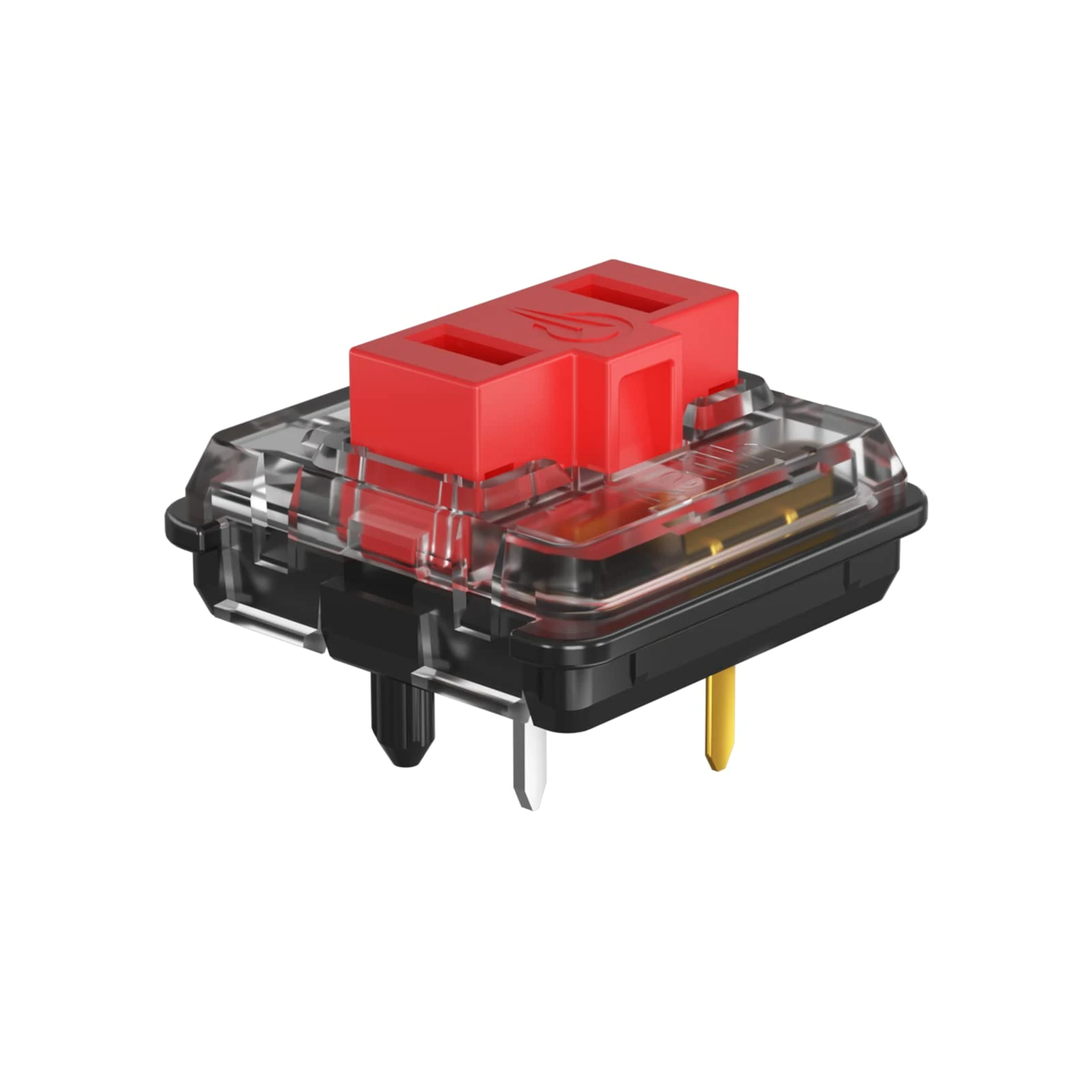 KAILH Official Store Low Profile Switch 1350 Chocolate Mechanical Keyboard Switch RGB SMD Clicky (30, Choc Red)