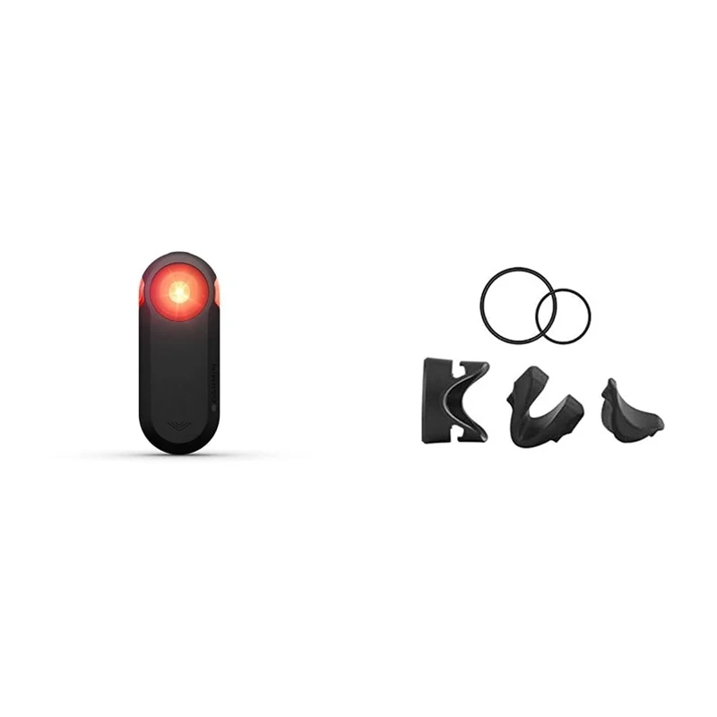 Garmin Varia RTL 516 - rear light with radar technology for detecting approaching vehicles up to 140 m & Garmin Varia universal seat post quarter-turn o-ring mount