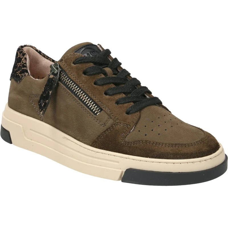 Paul Green Women's S.Suede/Sportnubuk Sneakers, Military, 4 UK
