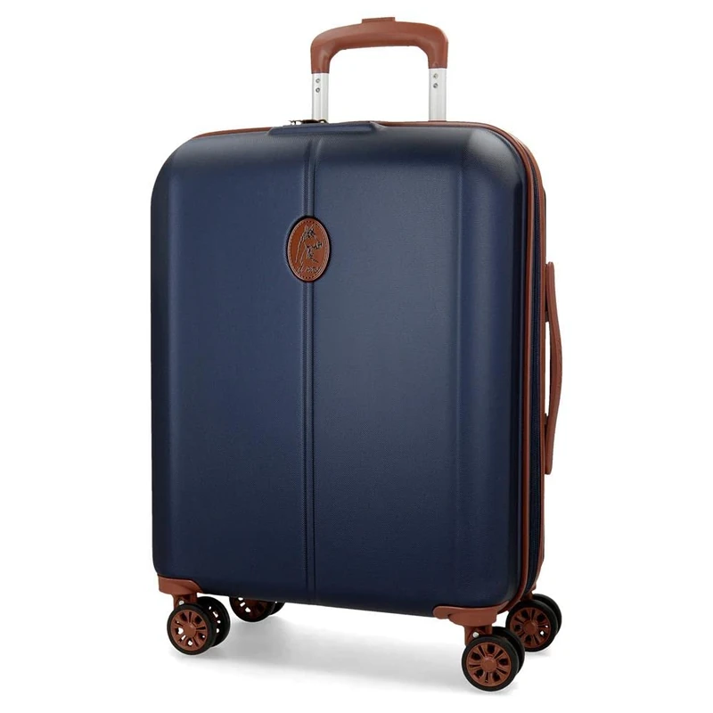El Potro Ocuri Cabin Suitcase Blue 40x55x20cm Rigid ABS Closure TSA Integrated 37L 3.1kg 4 Double Wheels Hand Luggage, Blue, Cabin Suitcase