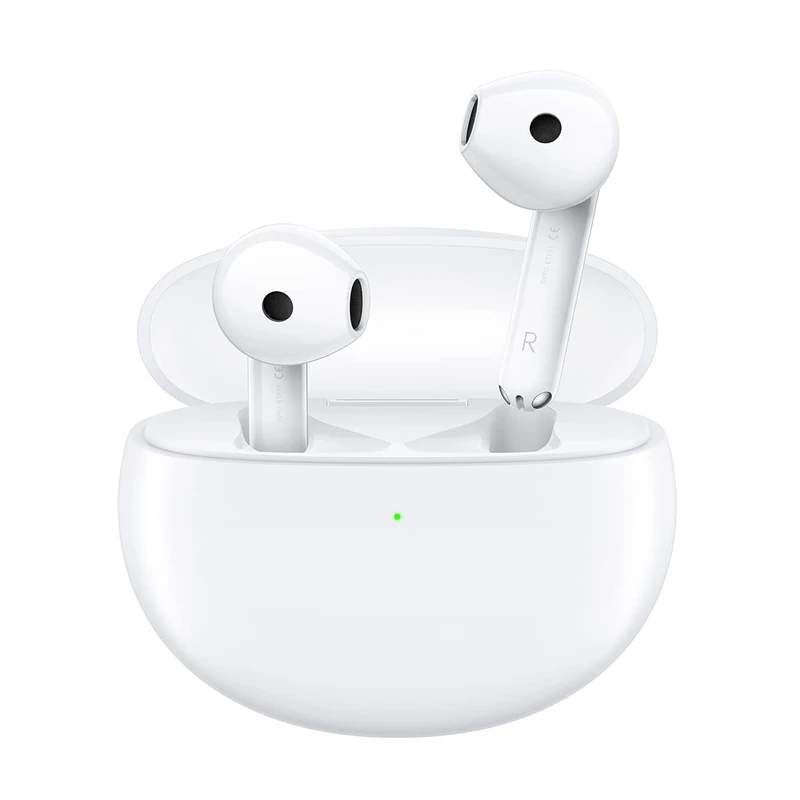 OPPO Enco Air 2 - Wireless Bluetooth Earbuds - Semi In-Ear Wireless Earpiece - Noise Reduction - 24H Battery Life - Ultra Lightweight - Innovative Design - IPX4 Water Resistant - White [FR Version]