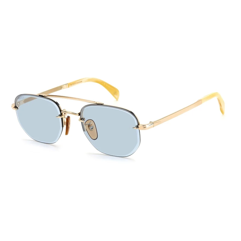 DAVID BECKHAM DB 1078/S Gold and beige men's sunglasses