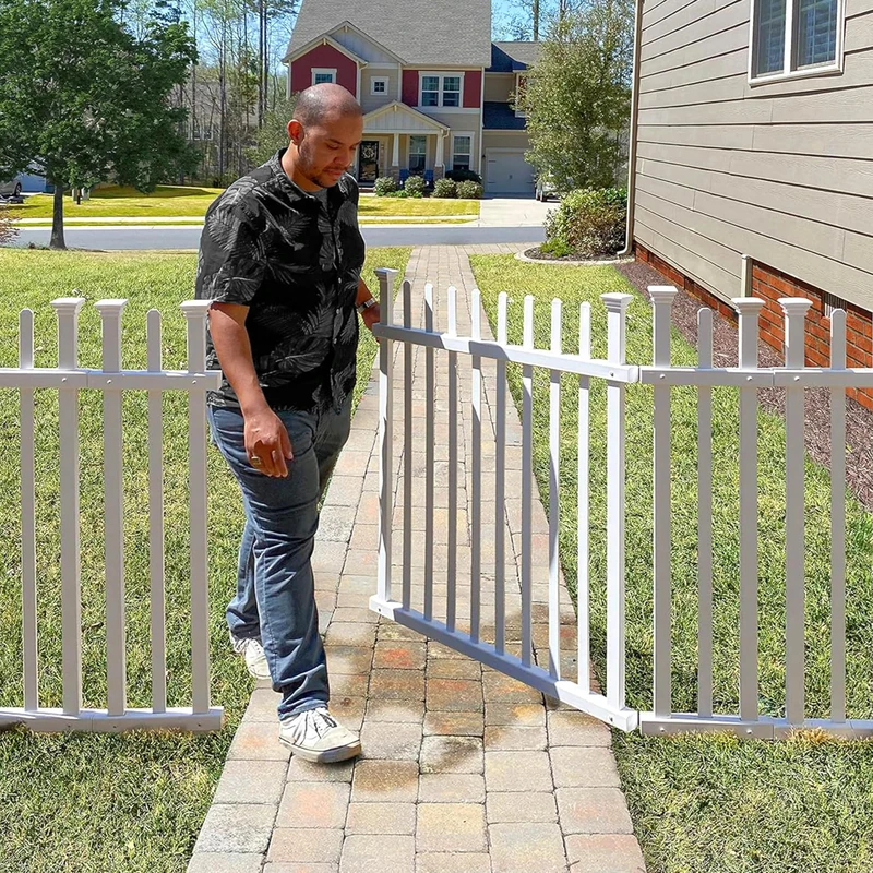 Zippity Outdoor Products ZP19071 Burbank Vinyl Fence Gate, White