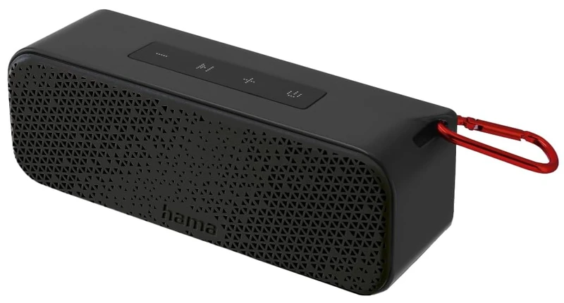 Hama | Portable Bluetooth Speaker (Wireless Speakers, Splashproof IPX4, 8W Power, 10H Music, Fast Charge, 2,500mAH) Black
