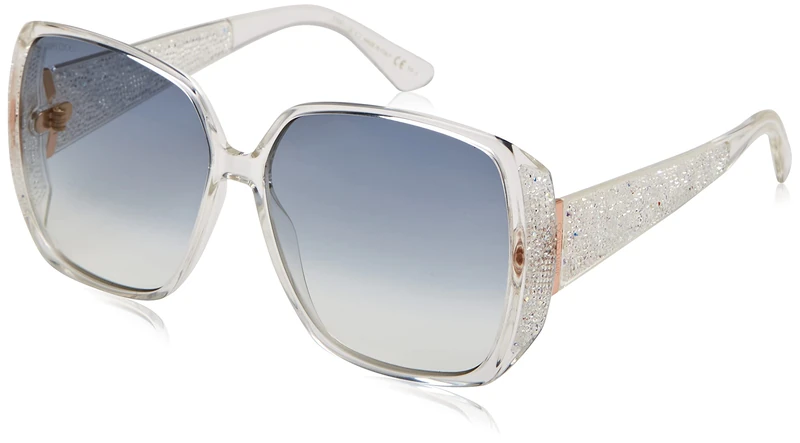 Jimmy Choo Cloe/s 900/1V CRYSTAL Sunglasses Women's Propionate, Standard, 62