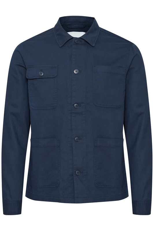 Casual Friday Men's Cfjerslev 0050 Linen Mix Jacket, 194013/Dark Navy, S