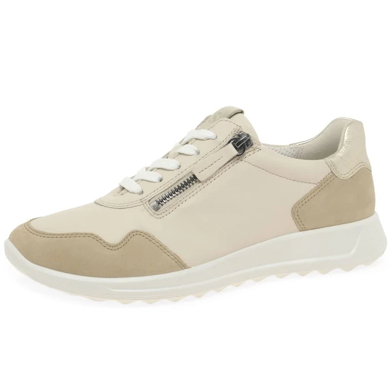 Ecco Flexure Runner W Sneaker, Sneaker, Beige/Limestone/Pure White Gold,