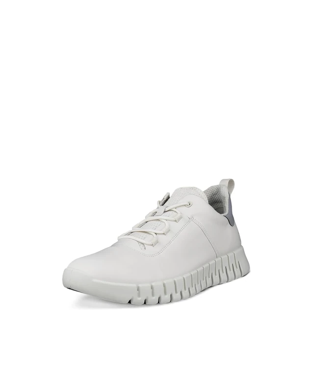 ECCO Mens Gruuv Casual Trainers White 10 UK