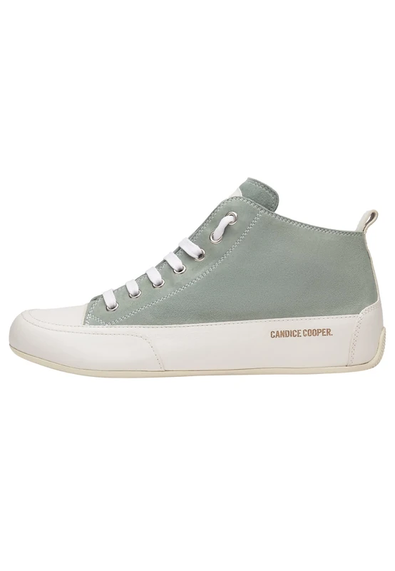 Candice Cooper Suede and Leather Ankle Sneaker, Green Green, 8.5 UK
