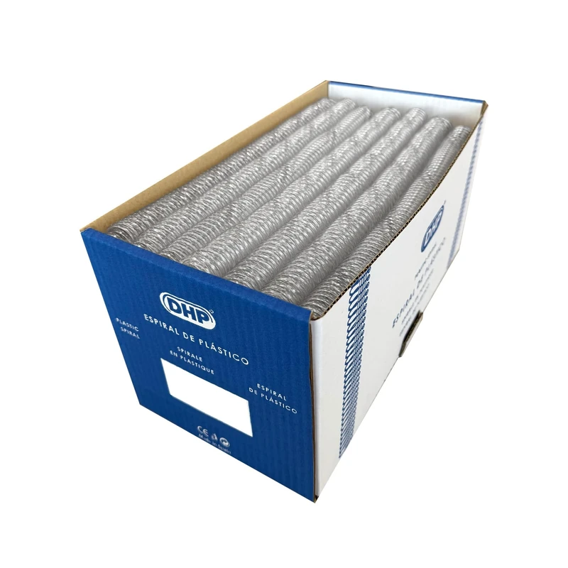 DHP - Plastic Spiral for Binding, Step 5:1, 22 mm, Transparent (Box 100 Units)