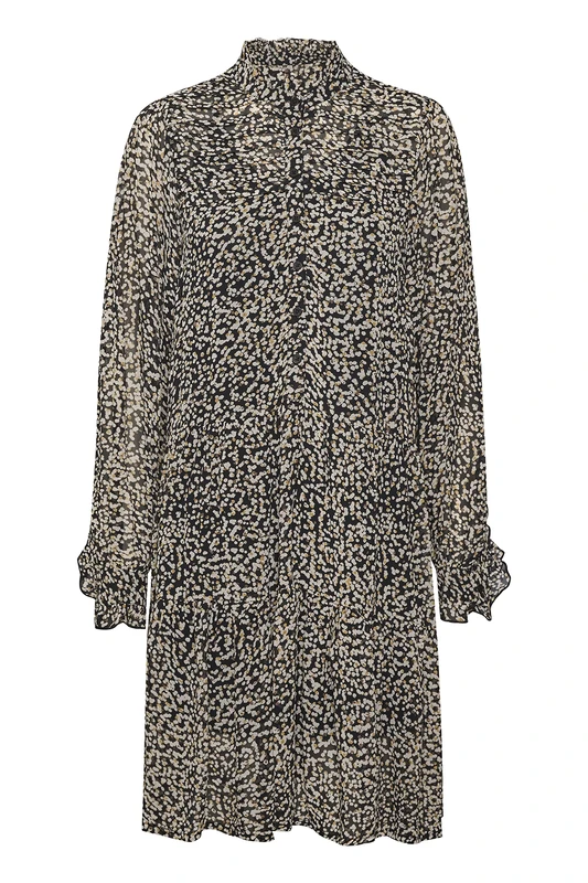 Part Two Women's Venipw Dr Casual Dress, Black Dot Print, UK 4