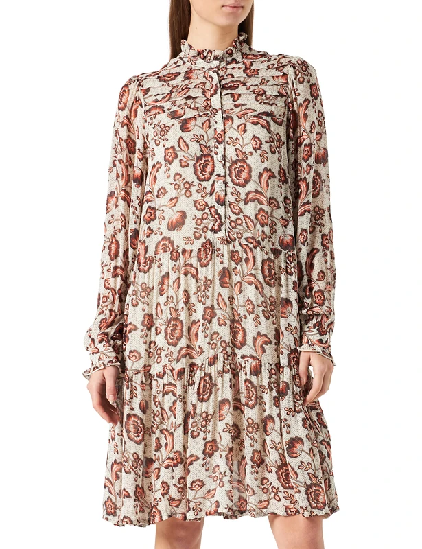 Part Two Women's Venipw Dr Casual Dress, Koi Japanese Flower Print, 8