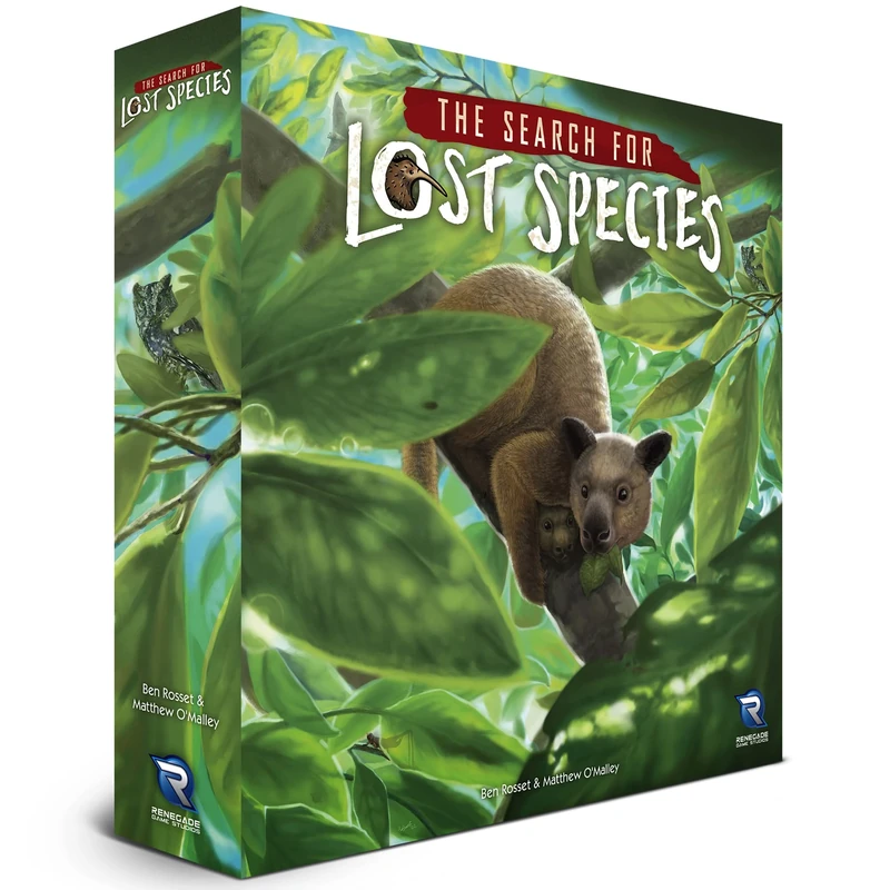 Renegade Game Studios, The Search for Lost Species, Board Game, Ages 14+, 1-4 Players, 60-75 Minutes Playing Time