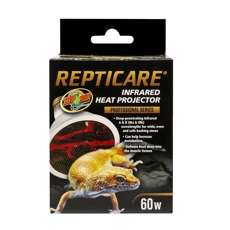 Zoo Med ReptiCare 60W Infrared Heat Projector - Black