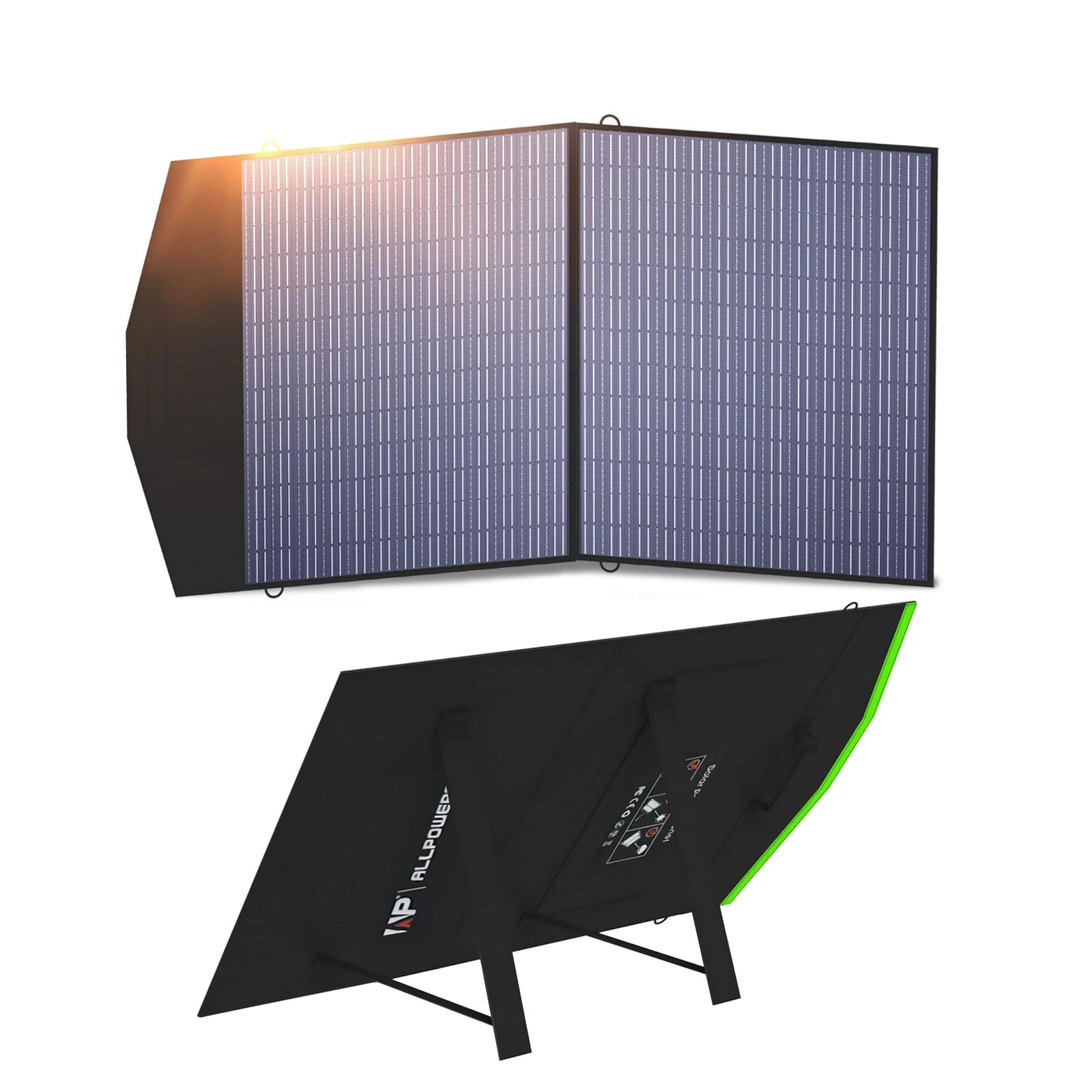 ALLPOWERS Foldable Solar Panel 100W, Portable Solar Panel kit, Foldable Solar Charger for Portable Power Station, Solar Generator Camping, Laptops, Outdoor, Camping, RV, Motorhome, Balcony, Garden