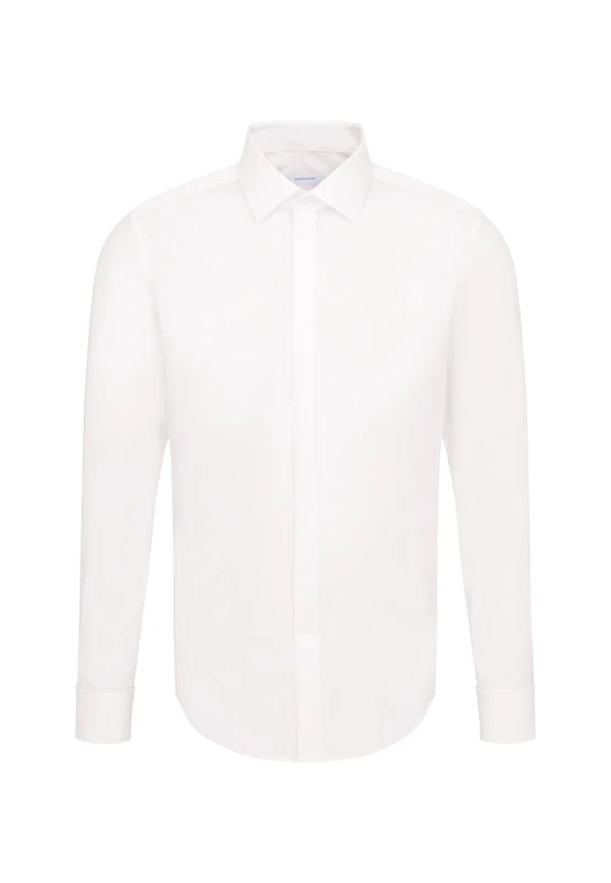 Seidensticker Business Shirt - Slim fit - Non-Iron - Kent Collar - Long Sleeves - Turn-up Cuffs - 100% Cotton - Image 1