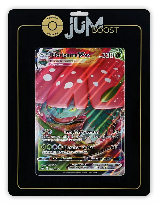 Florizarre VMAX SWSH102 Jumbo Jumbo Boost X Sword and Shield 5 Styles of Combat - Giant Card