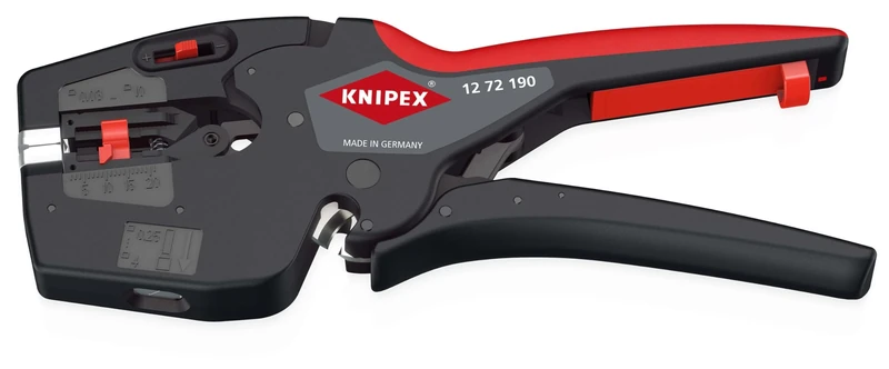 KNIPEX Nexstrip Multi-Tool for Electricians in Blister with Non-Slip Plastic Grips 190 mm, 12 72 190 SB