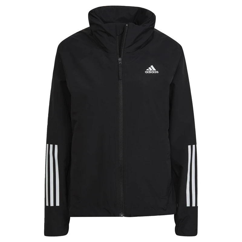 adidas Women's BSC 3-Stripes RAIN.RDY Jacket, Black, XXS