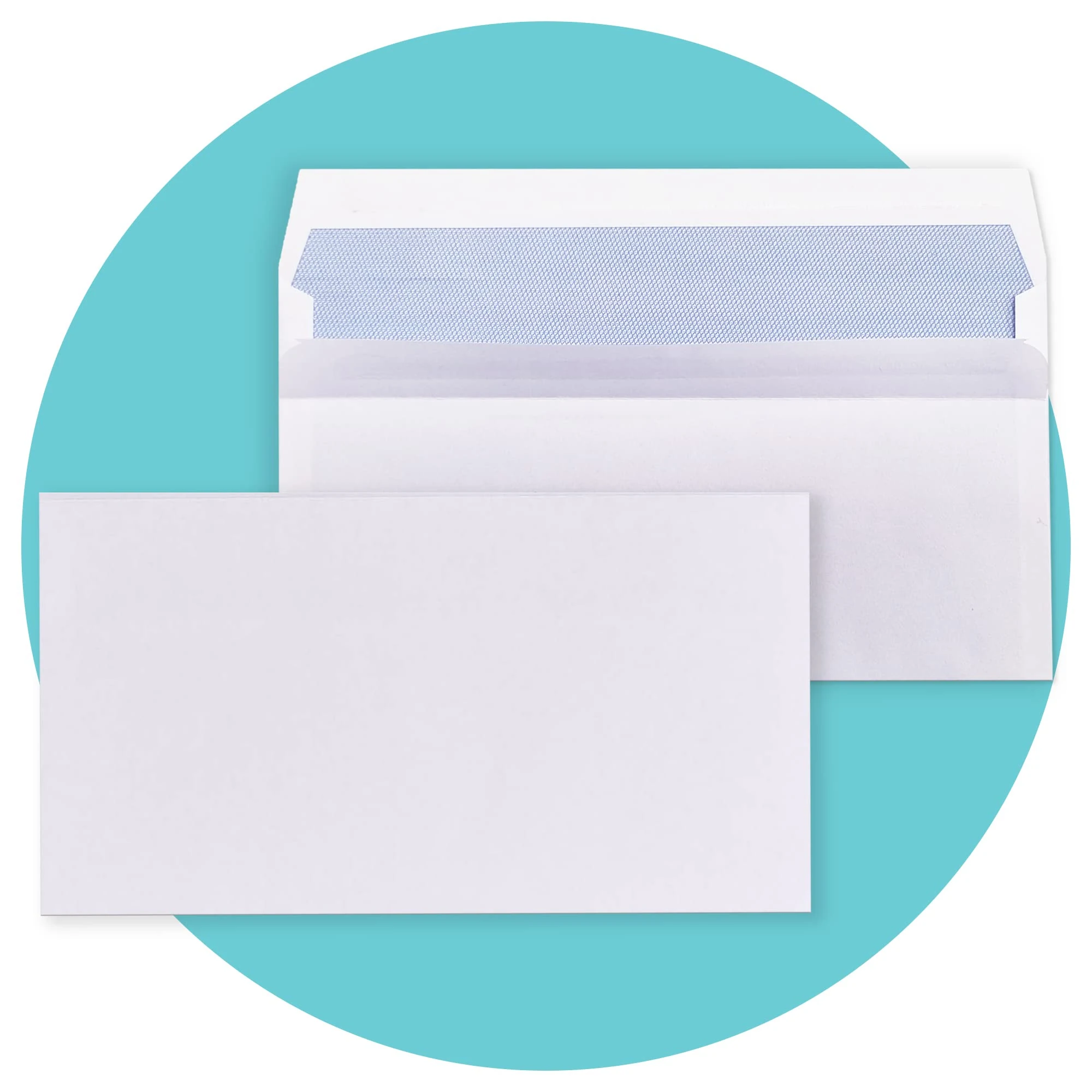 Triplast 50 x DL White Self Seal Security Envelopes (Size: 110x220mm) | Fully Opaque, Self Sealing & Printer Safe Mailing Paper Envelopes | Ideal for Everyday Home, Office & Commercial Use