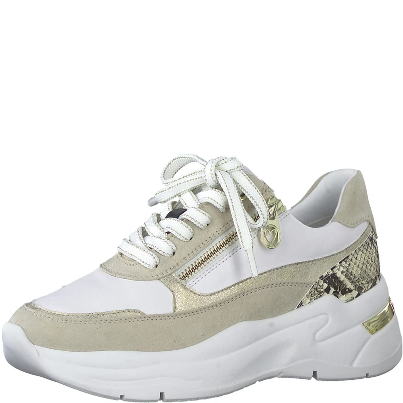 MARCO TOZZI Women's 2-2-23726-20 Trainers, White Comb, 7 UK