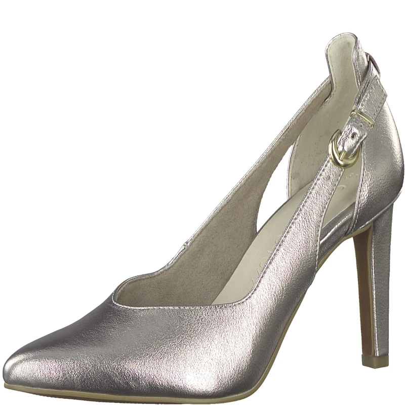 MARCO TOZZI Women's 2-2-22413-20 Court Shoes, Platinum, 6 UK