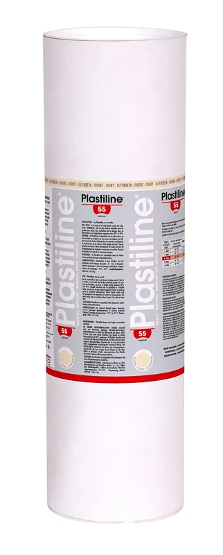 Plastiline 10155T - Plastiline tube - Modelling Paste, High Precision - Sculpting, Moulding - Hardness 55 (medium) - 10 kg - Ivory shade. Made in France