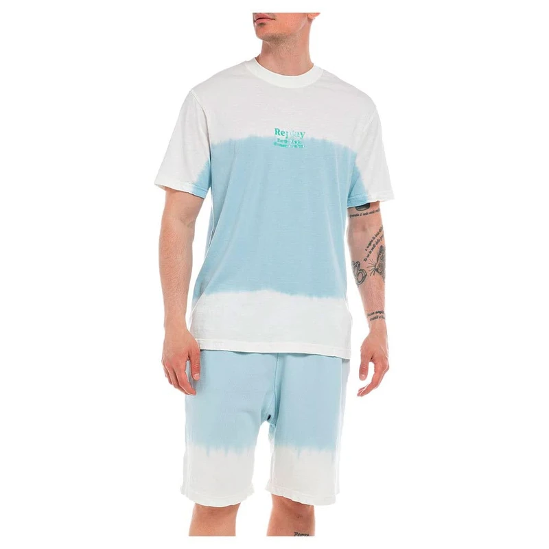 REPLAY Men's M6590 T-Shirt, 010 Multicoloured, M