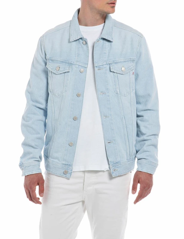 REPLAY Adult M301J Denim Jacket, Superlight Blue 011, XS