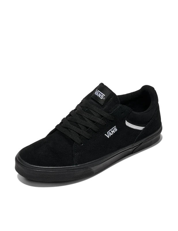 Vans Men's Seldan Sneaker, Suede Black/Black, 12 UK (47 EU)