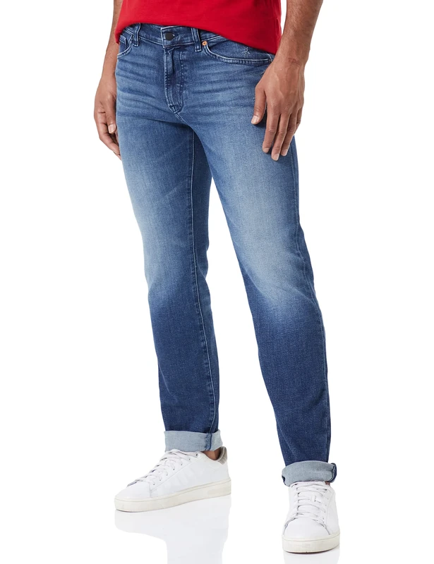 BOSS Men's Maine Bc-l-c Jeans Trousers, Medium Blue426, 32 W/30 L
