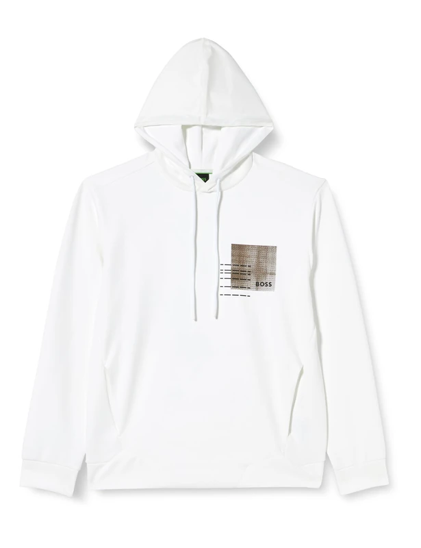 BOSS Men's Soody 2 Sweatshirt, Open Green342, XL, Open Green342, XL