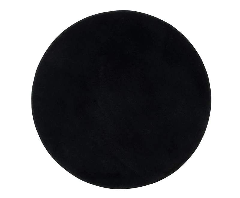 Gözze Bath Rug, round, 110 cm diameter, RIO PREMIUM, black, 100000-110000-99