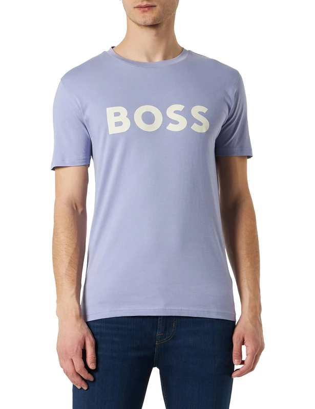 BOSS Men's Thinking 1 T-Shirt, Light/Pastel Purple538, M