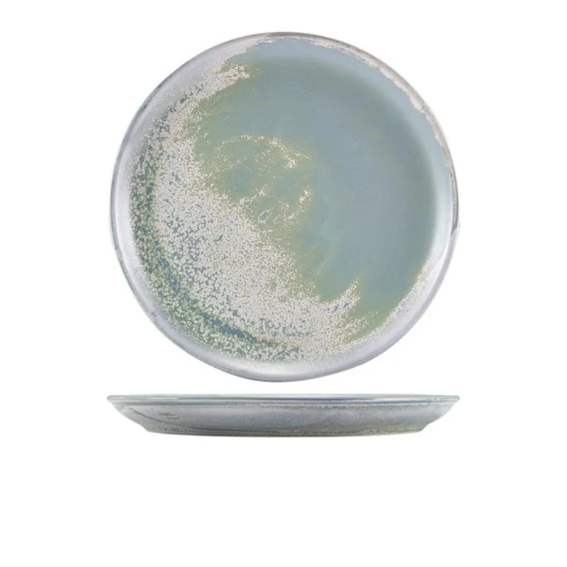 Genware CP-PSF27 Terra Porcelain Coupe Plate, Seafoam, 275mm Diameter, 30mm Height, Pack of 12
