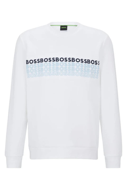 BOSS Men's Salbo 1 Sweatshirt, Dark Blue402, XS