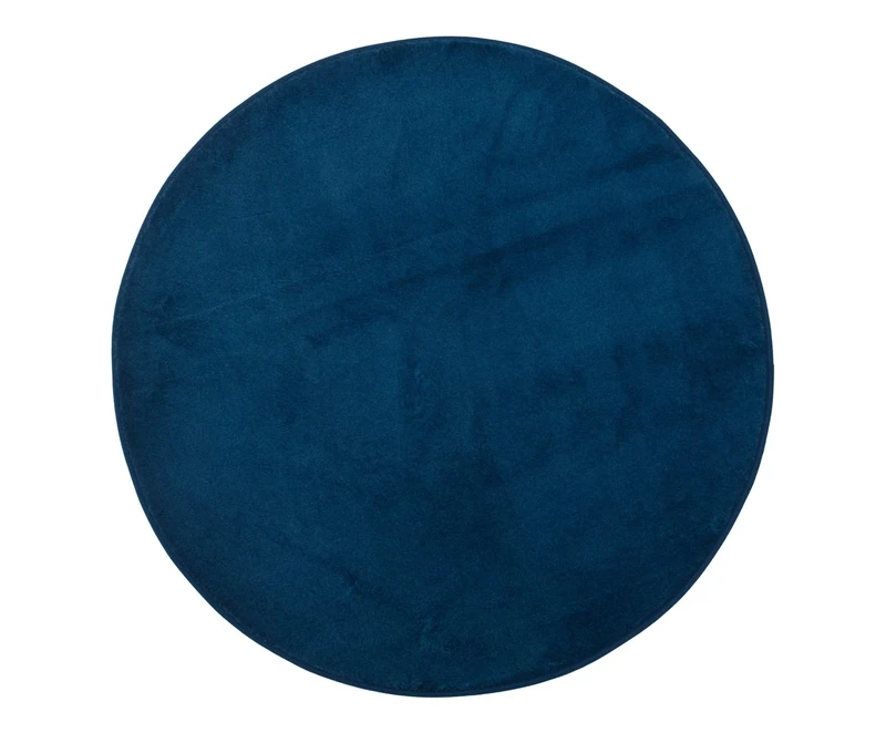 Gözze Bath Rug, round, 110 cm diameter, RIO PREMIUM, dark blue, 100000-110000-51