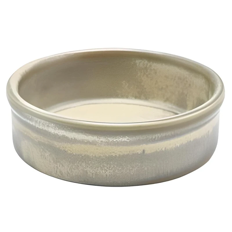 GenWare Terra Porcelain Matt Grey Tapas Dish, 10cm, TD-PMG10, Pack of 12
