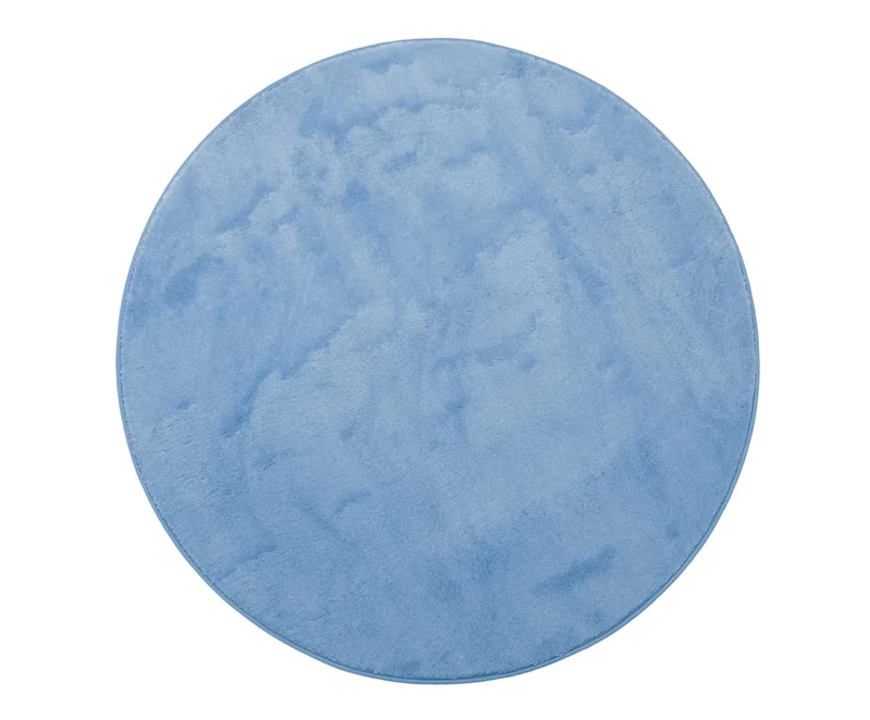 Gözze Bath Rug, round, 110 cm diameter, RIO PREMIUM, blue, 100000-110000-50