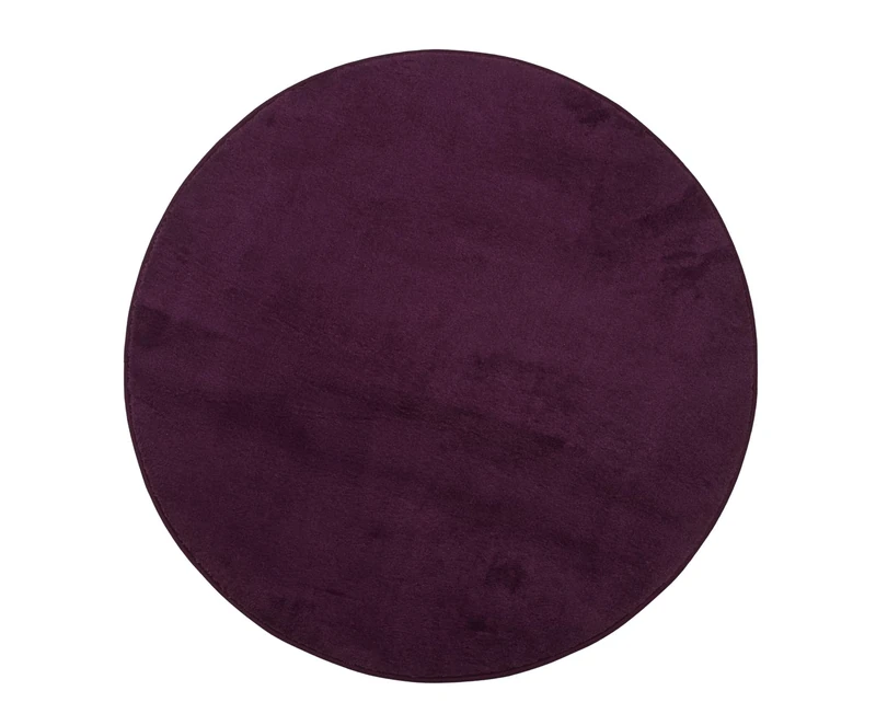 Gözze Bath Rug, round, 110 cm diameter, RIO PREMIUM, berry, 100000-110000-40