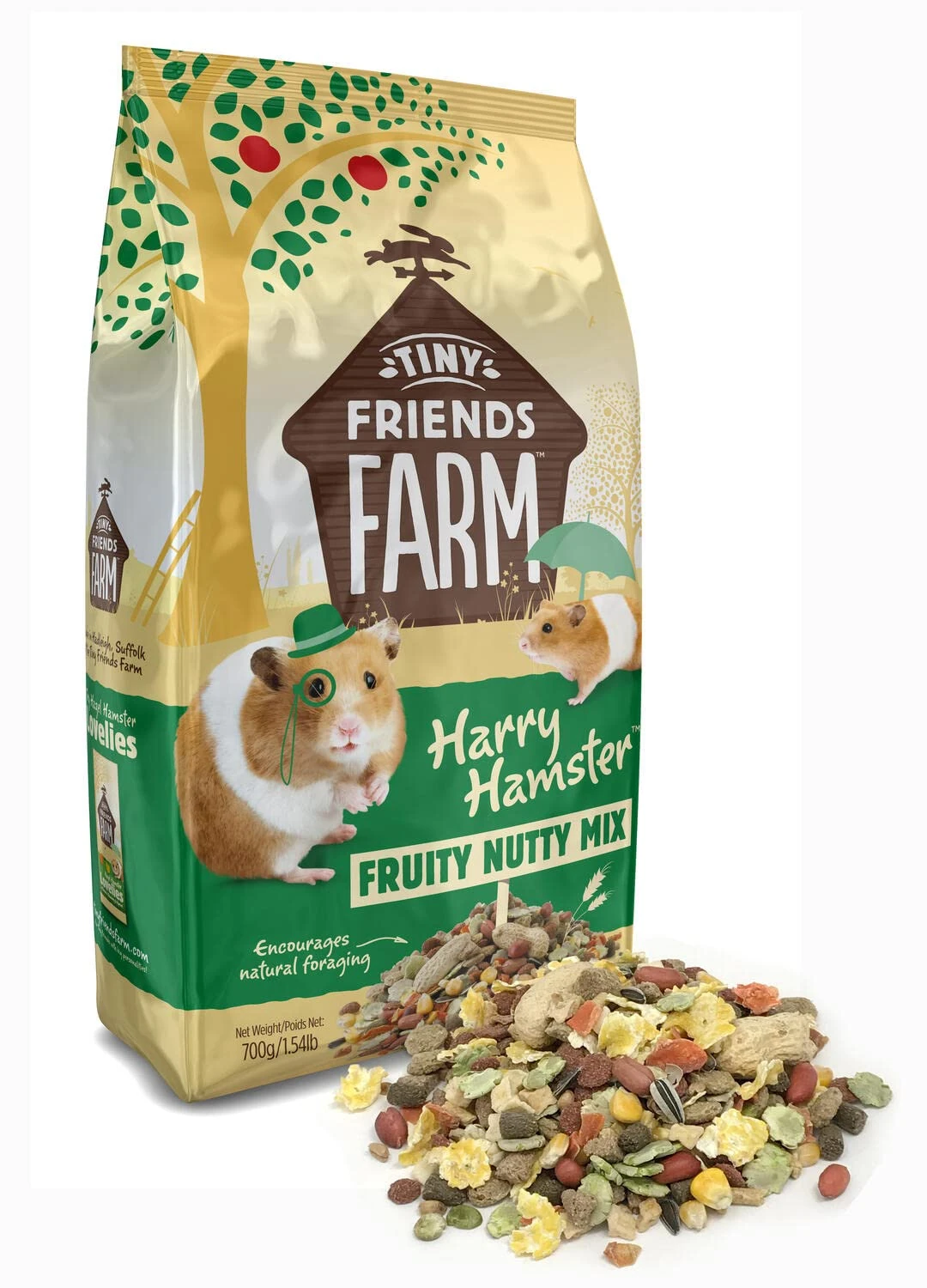Supreme Petfoods Tiny Friends Farm Harry Hamster Fruity Nutty Mix, Various
