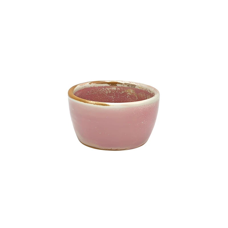 Genware RAM-PRS4 Terra Porcelain Ramekin, Rose, 130mL Capacity, 78mm Diameter, Pack of 12