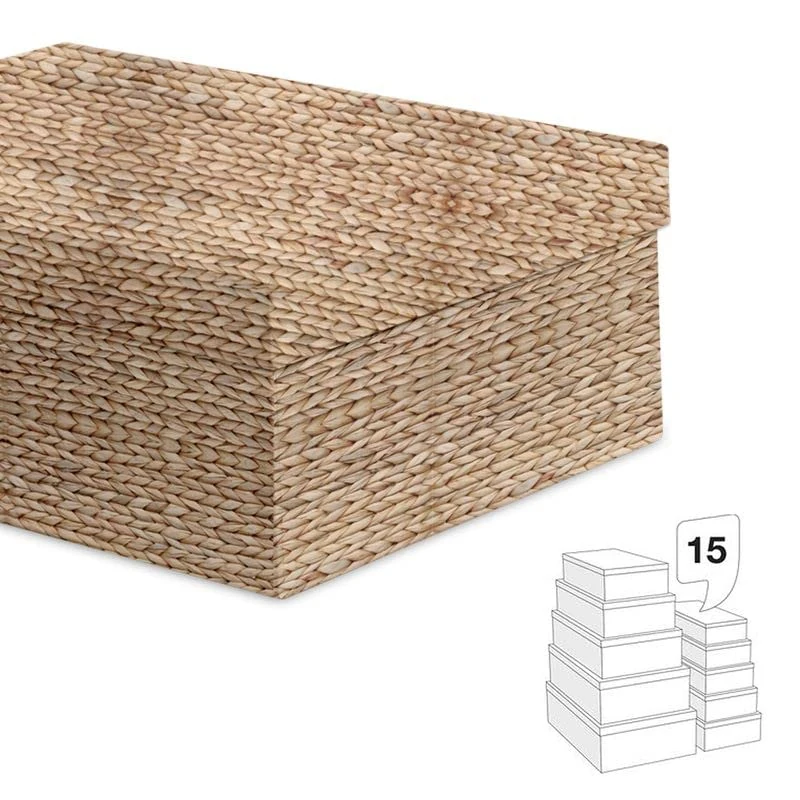 Set of 15 braided effect boxes - Image 1
