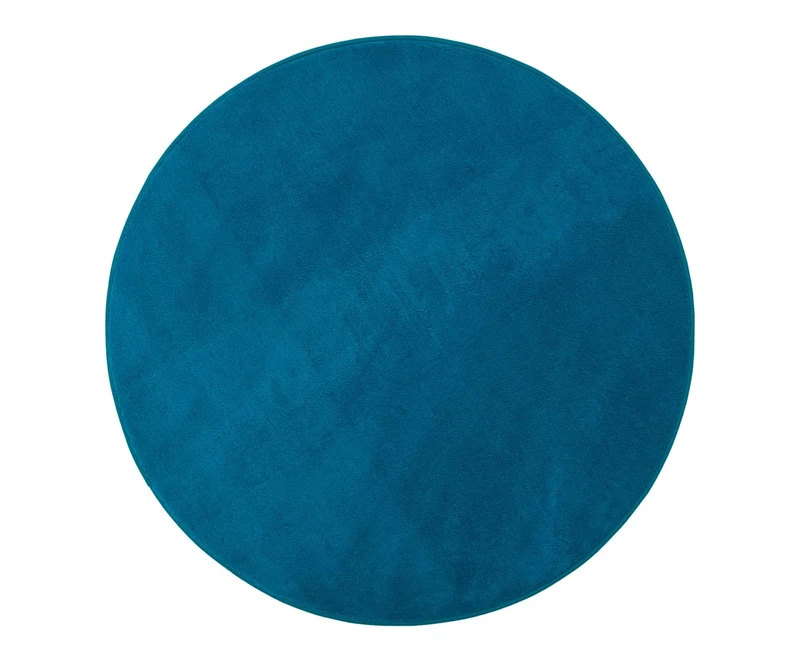 Gözze Bath Rug, round, 110 cm diameter, RIO PREMIUM, petrol, 100000-110000-54