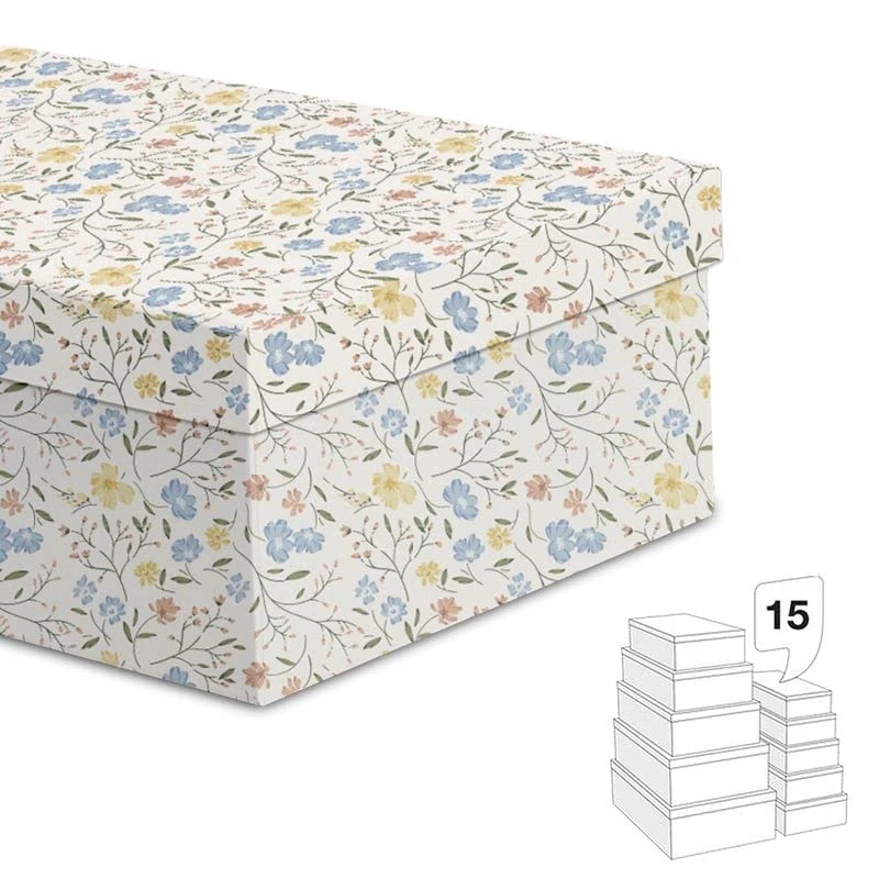 Set of 15 boxes flowers - Image 1
