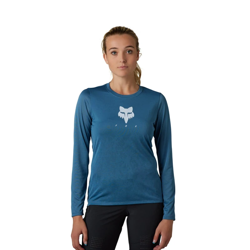 Fox Racing - Womens Ranger Tru Dri Ls Jersey,Blue,XS