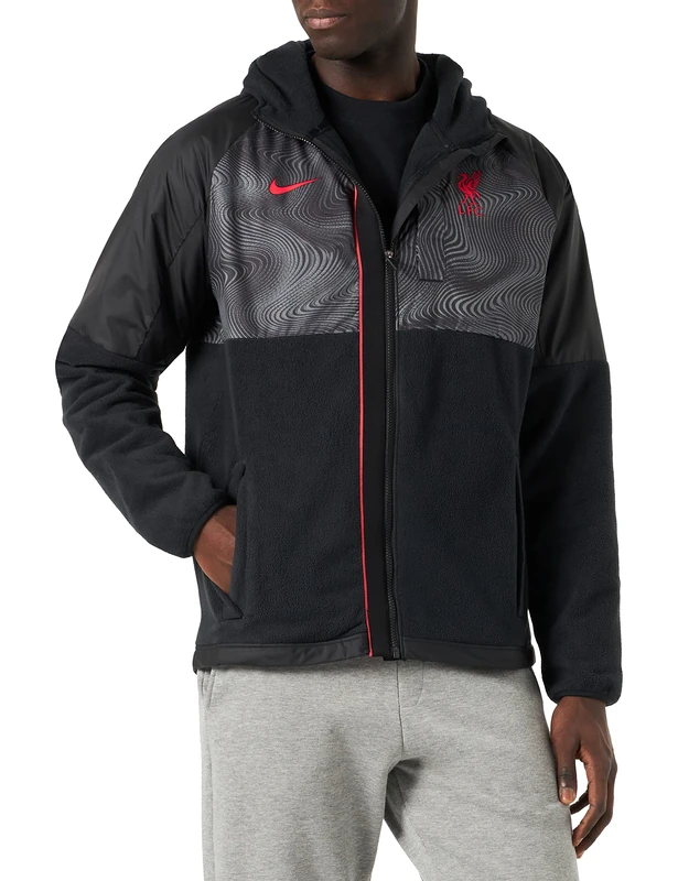 Liverpool F.C. Football Club DN3112 Season 2022/23 Official Away T-Shirt Men's Black/Siren RED S